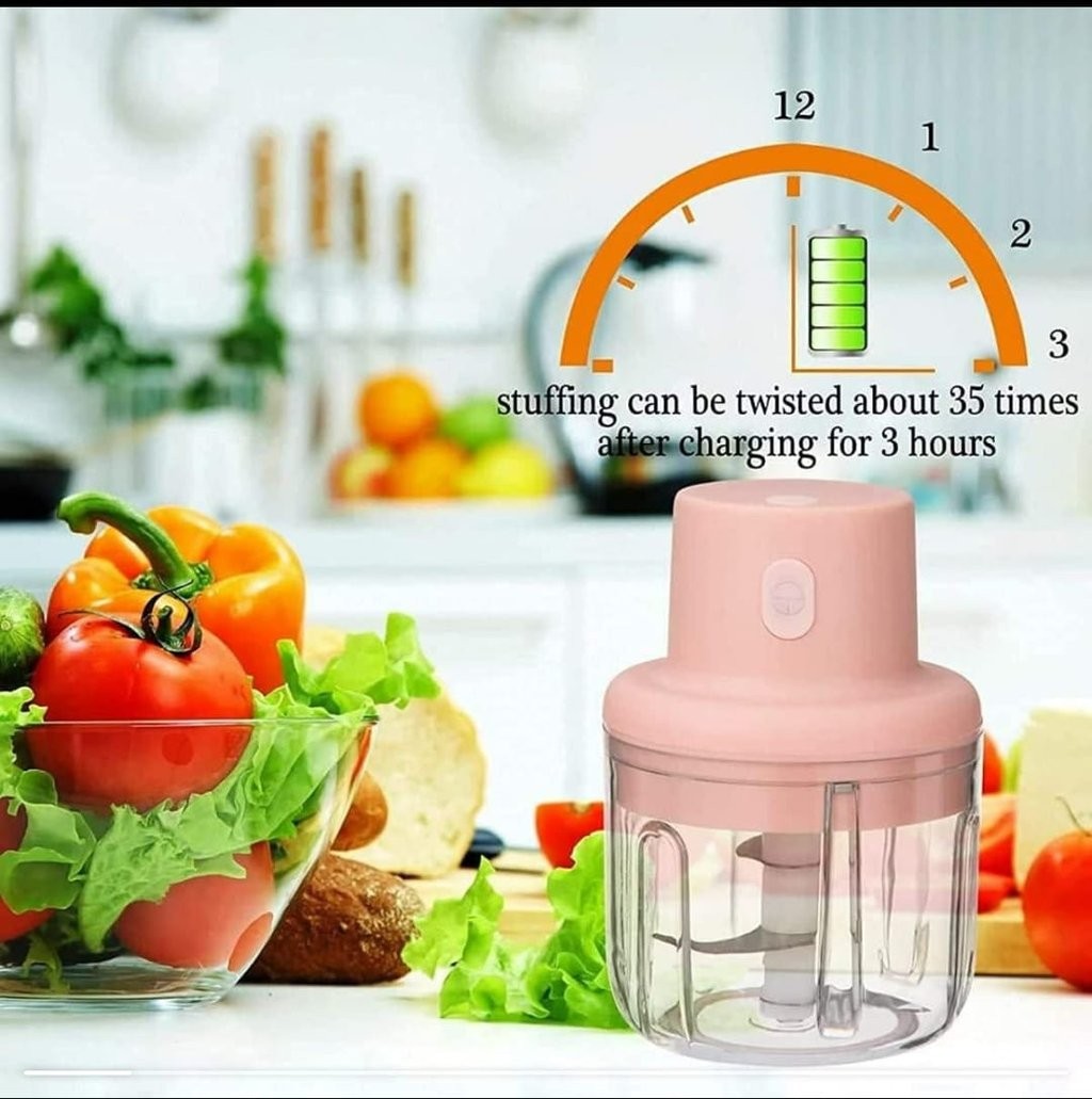 Electric Food Chopper GD SS00127TG Compact and rechargeable vegetable cutter for your kitchen